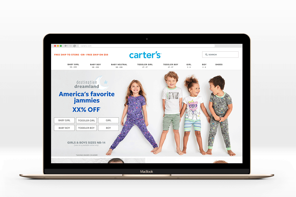 Carter's Babies and Kids Website